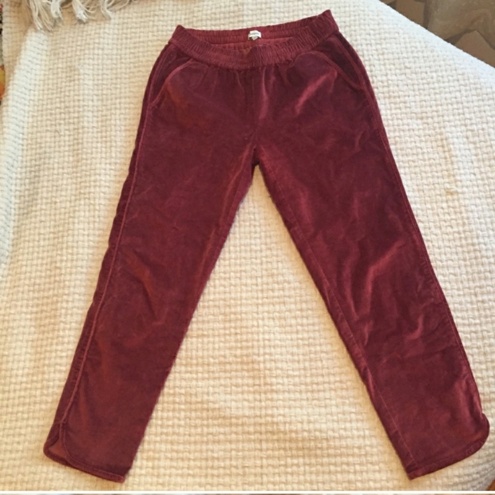 Madewell velvet track pant